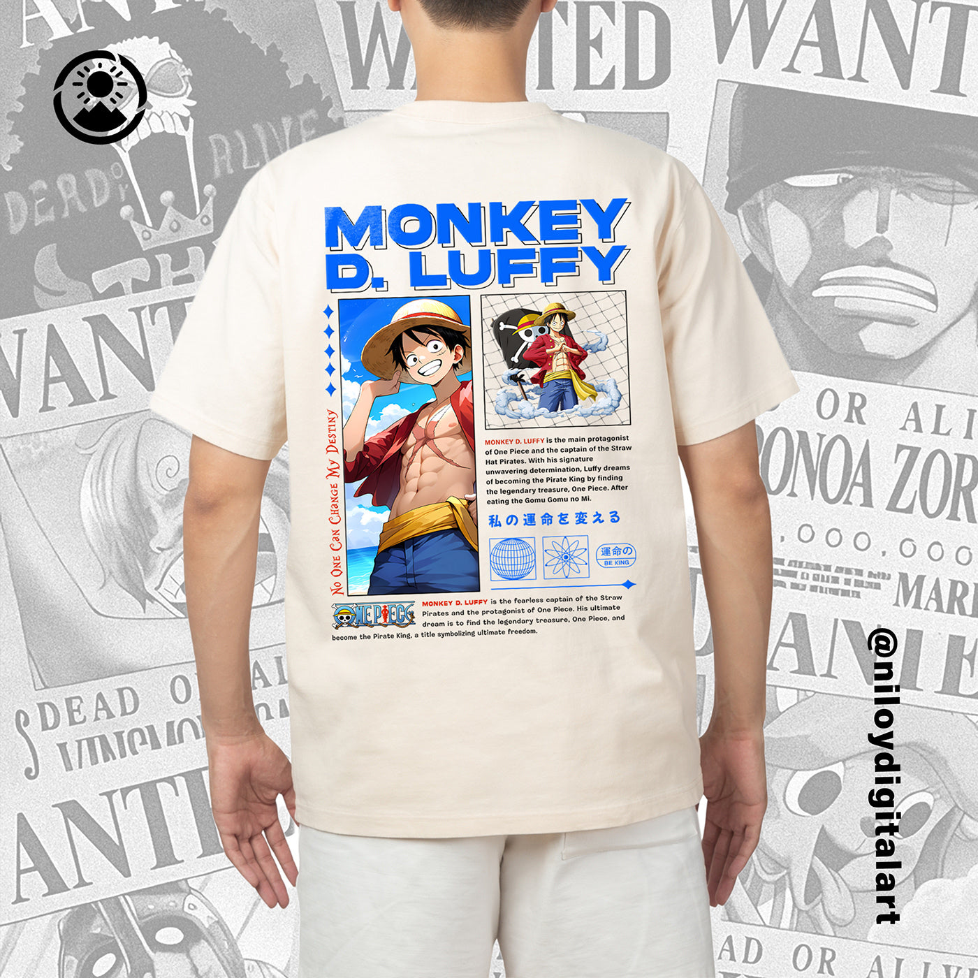 Monkey D. Luffy Graphic Tee - White T-Shirt